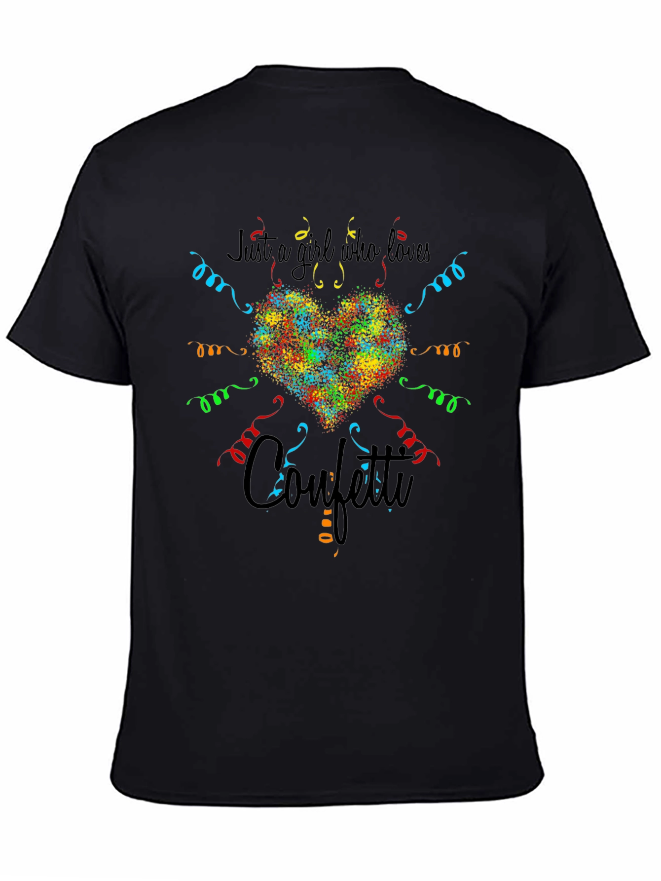 Just a Girl Who Loves Confetti Graphic Tee