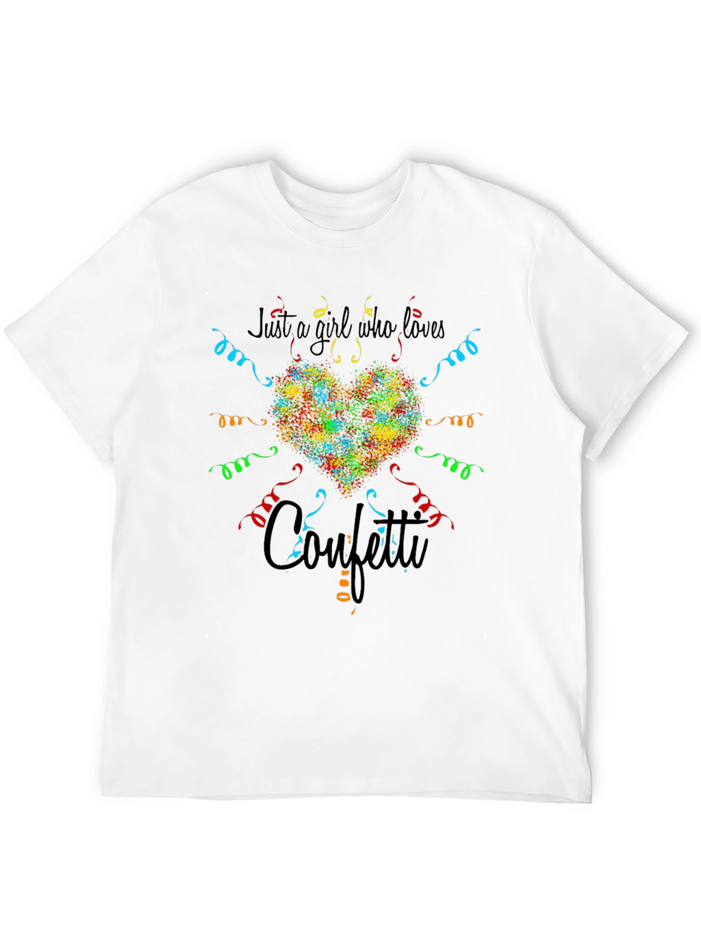 Just a Girl Who Loves Confetti Graphic Tee