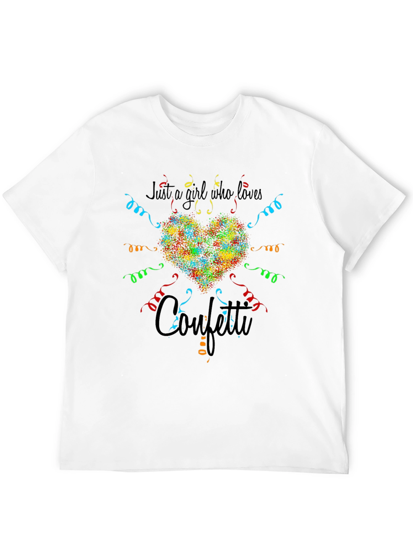 Just a Girl Who Loves Confetti Graphic Tee