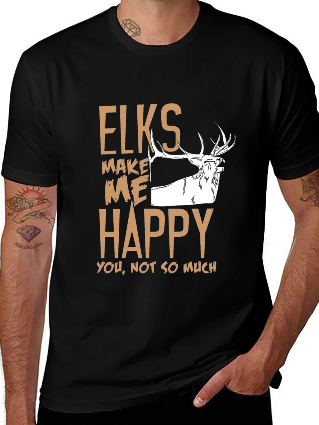 Elks Make Me Happy Graphic Tee