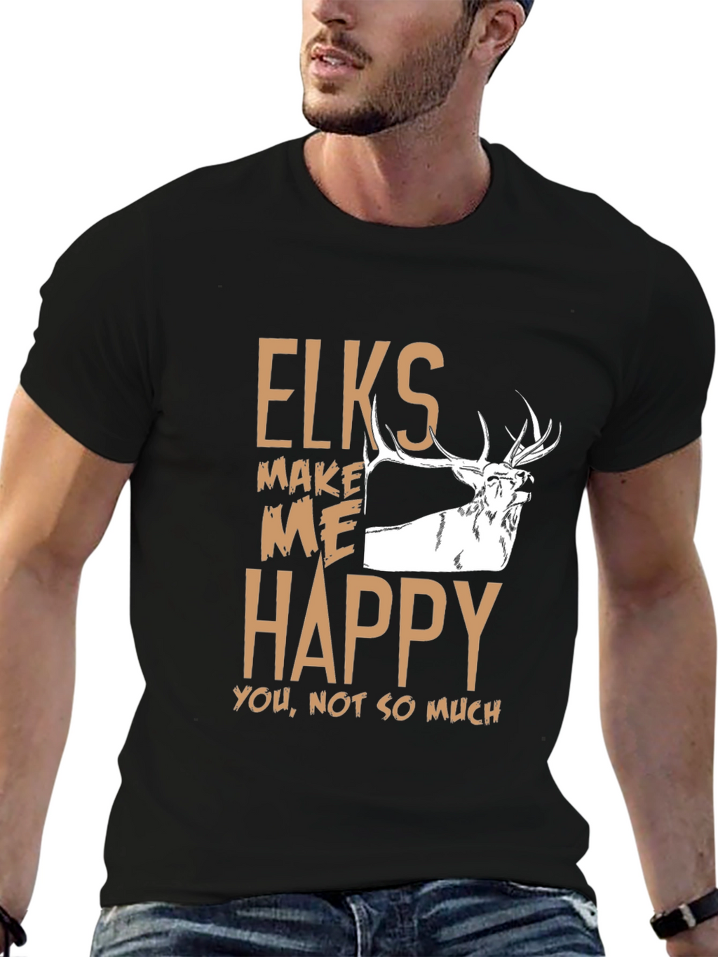Elks Make Me Happy Graphic Tee