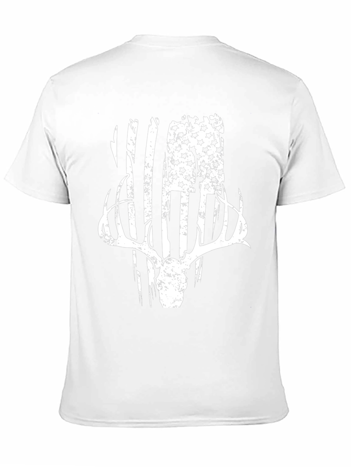 Patriotic Deer Skull Graphic Tee