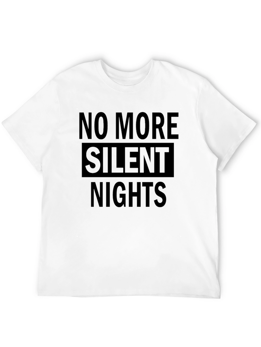 No More Silent Nights Graphic Tee - Black