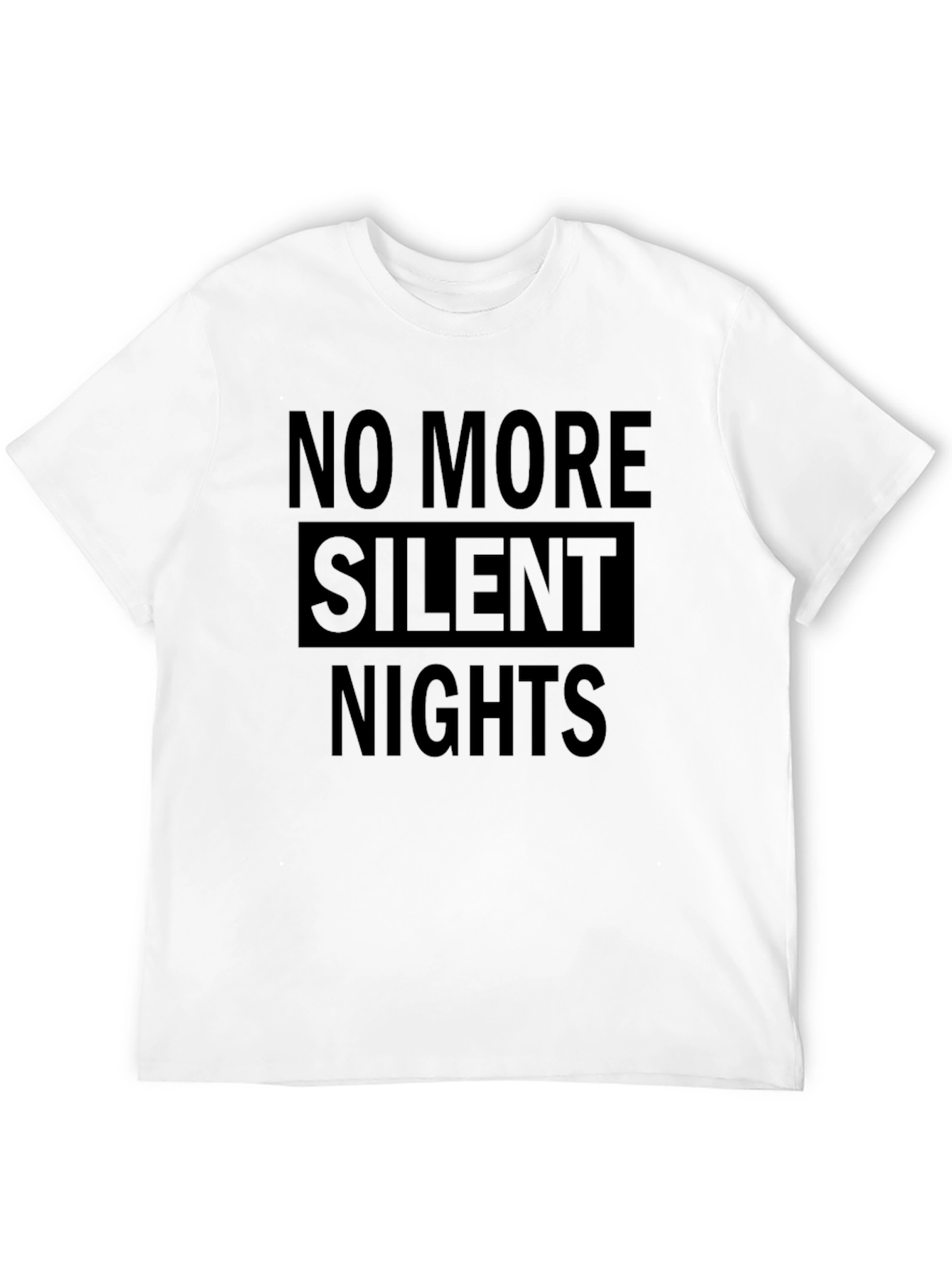 No More Silent Nights Graphic Tee - Black