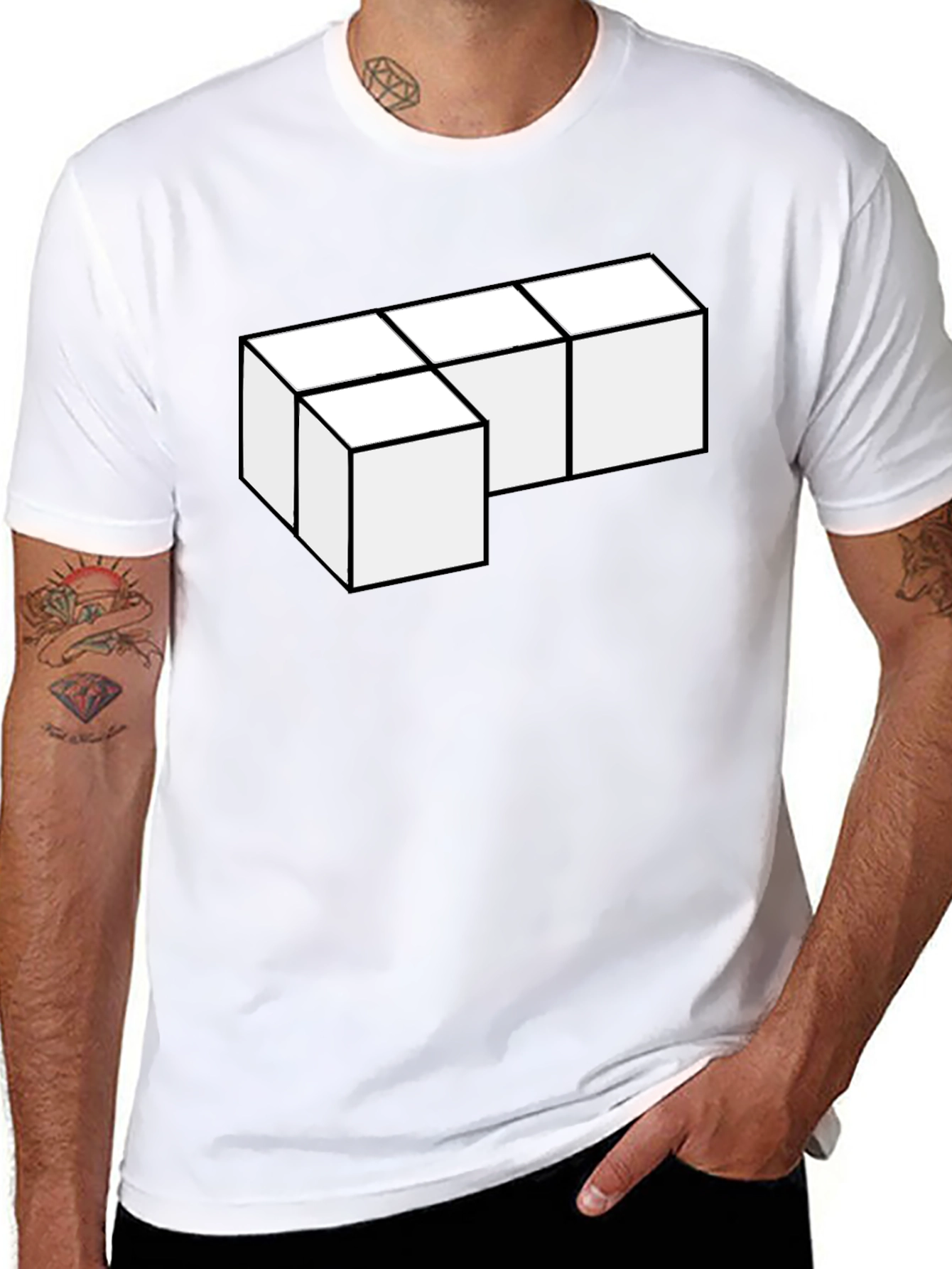 Tetris Block T-Shirt - Modern Gamer Style