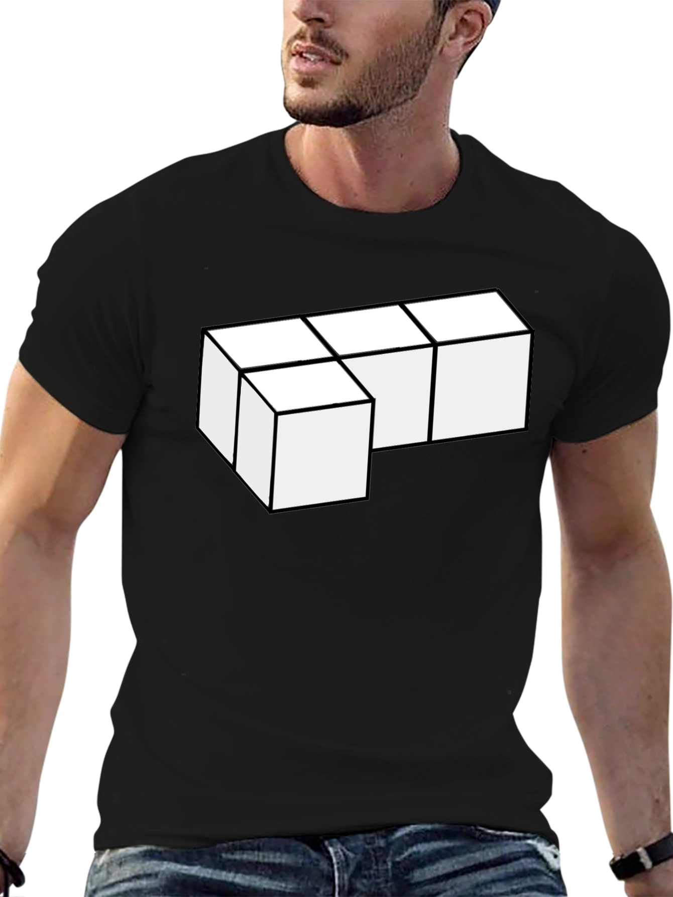 Tetris Block T-Shirt - Modern Gamer Style