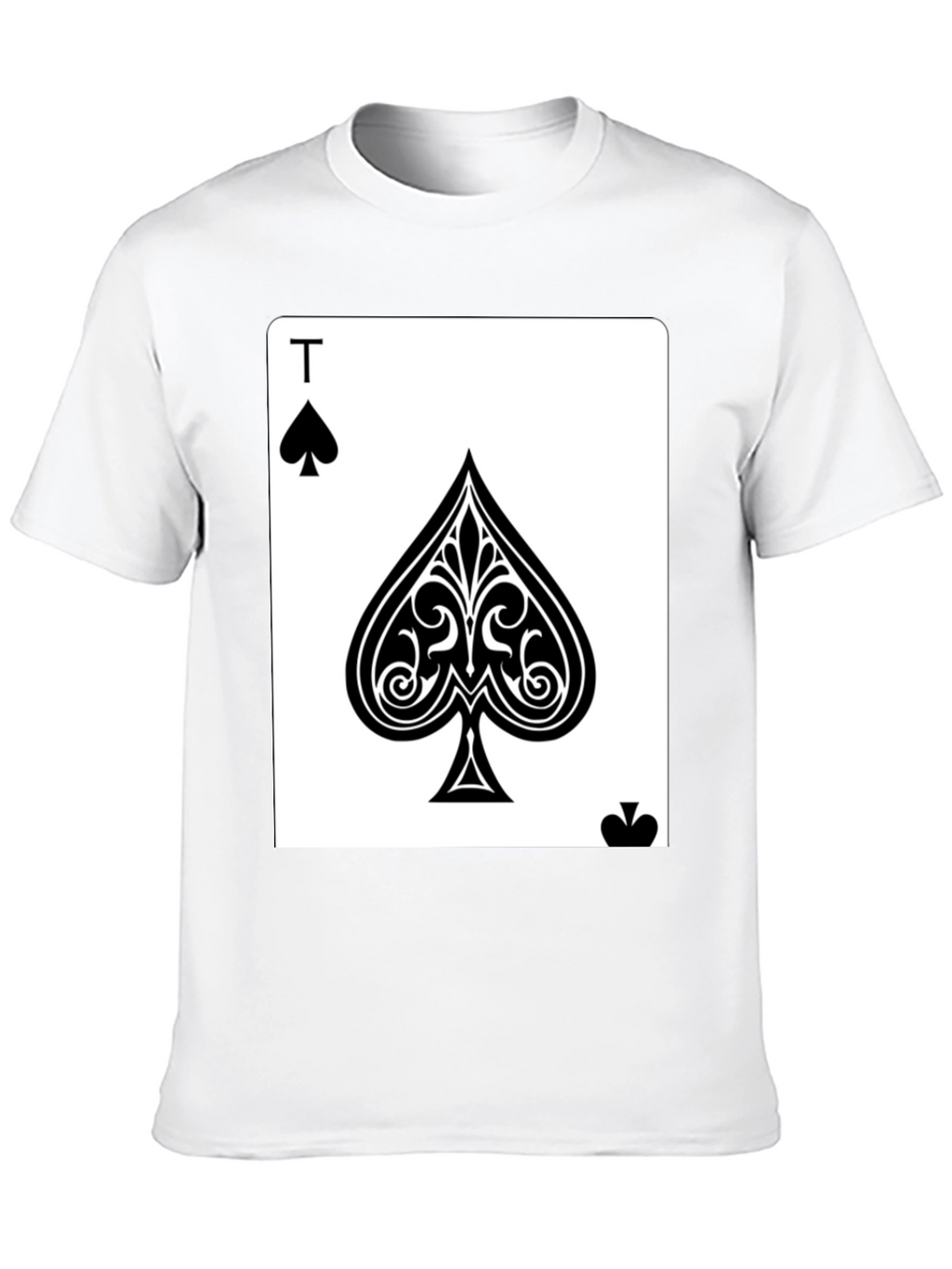 Ace of Spades Black T-Shirt - Poker Card Tee