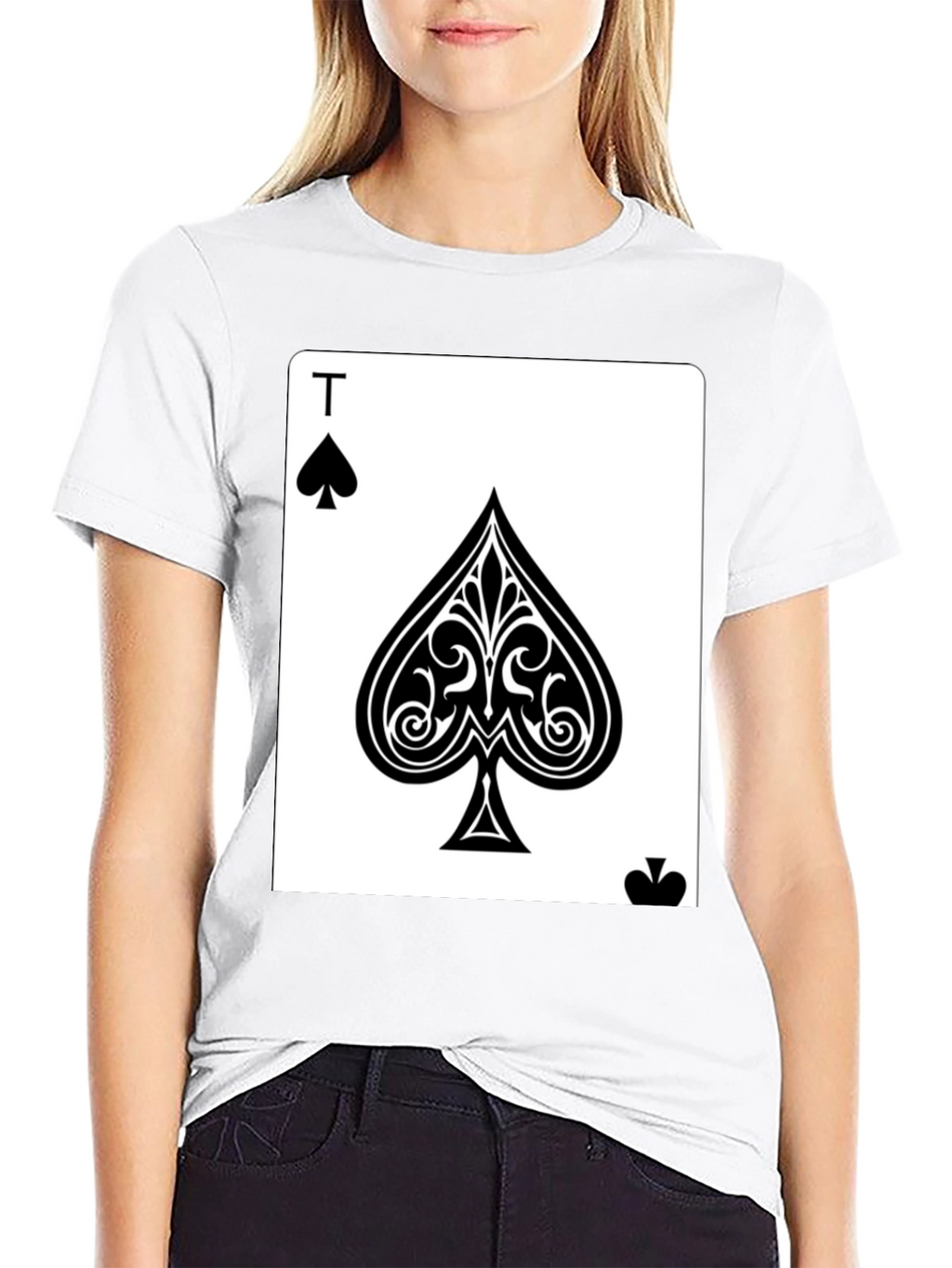Ace of Spades Black T-Shirt - Poker Card Tee
