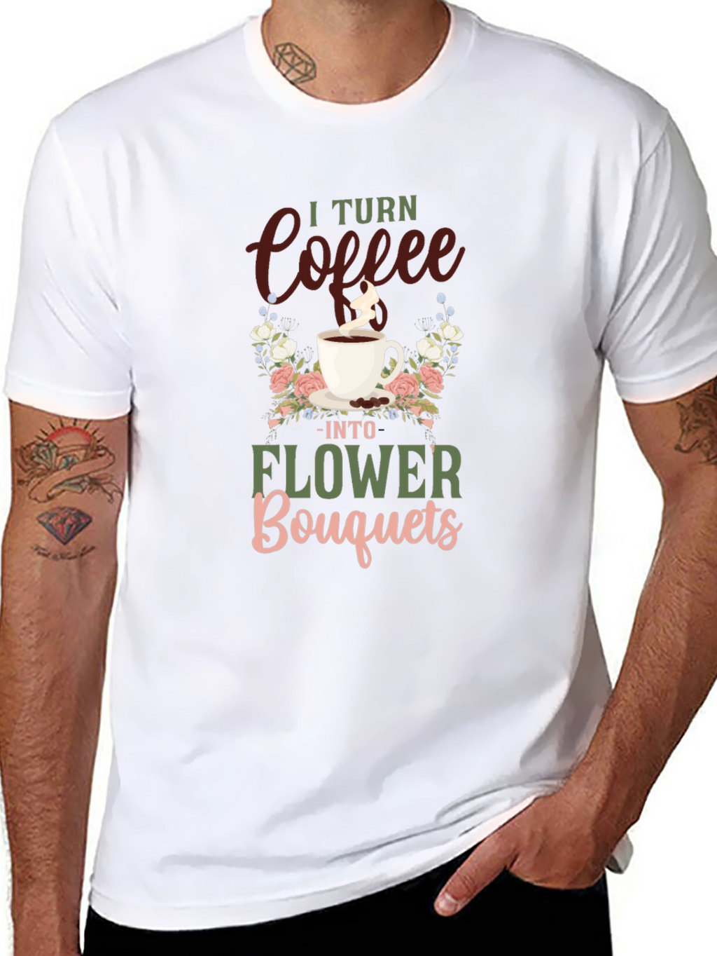 Coffee to Flowers Graphic Tee