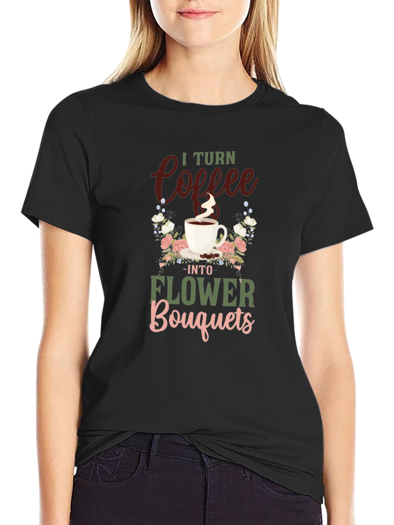 Coffee to Flowers Graphic Tee