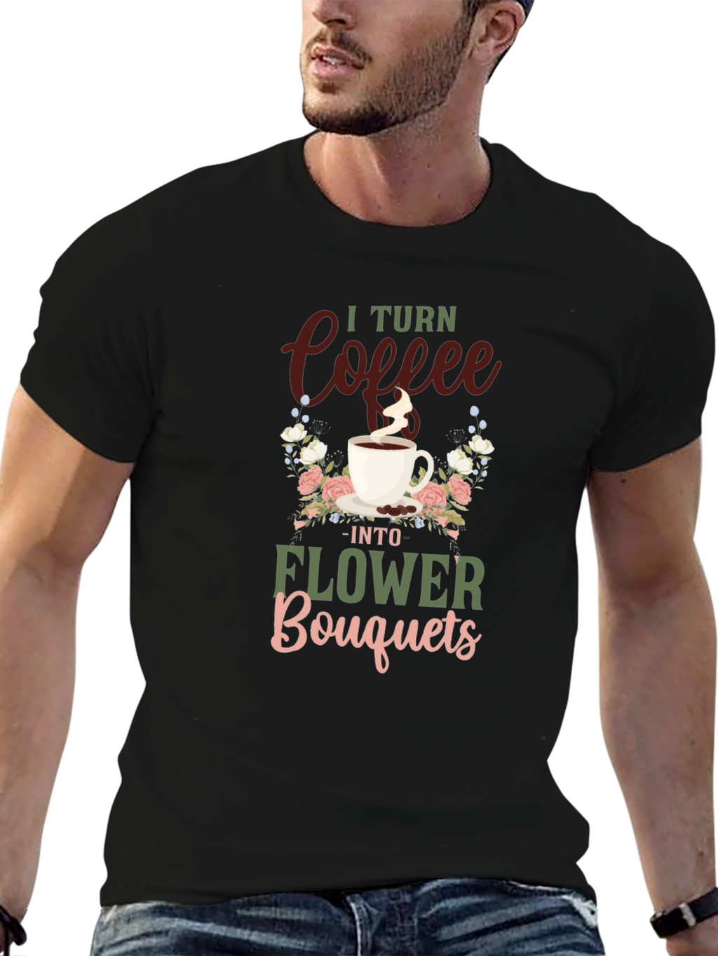 Coffee to Flowers Graphic Tee