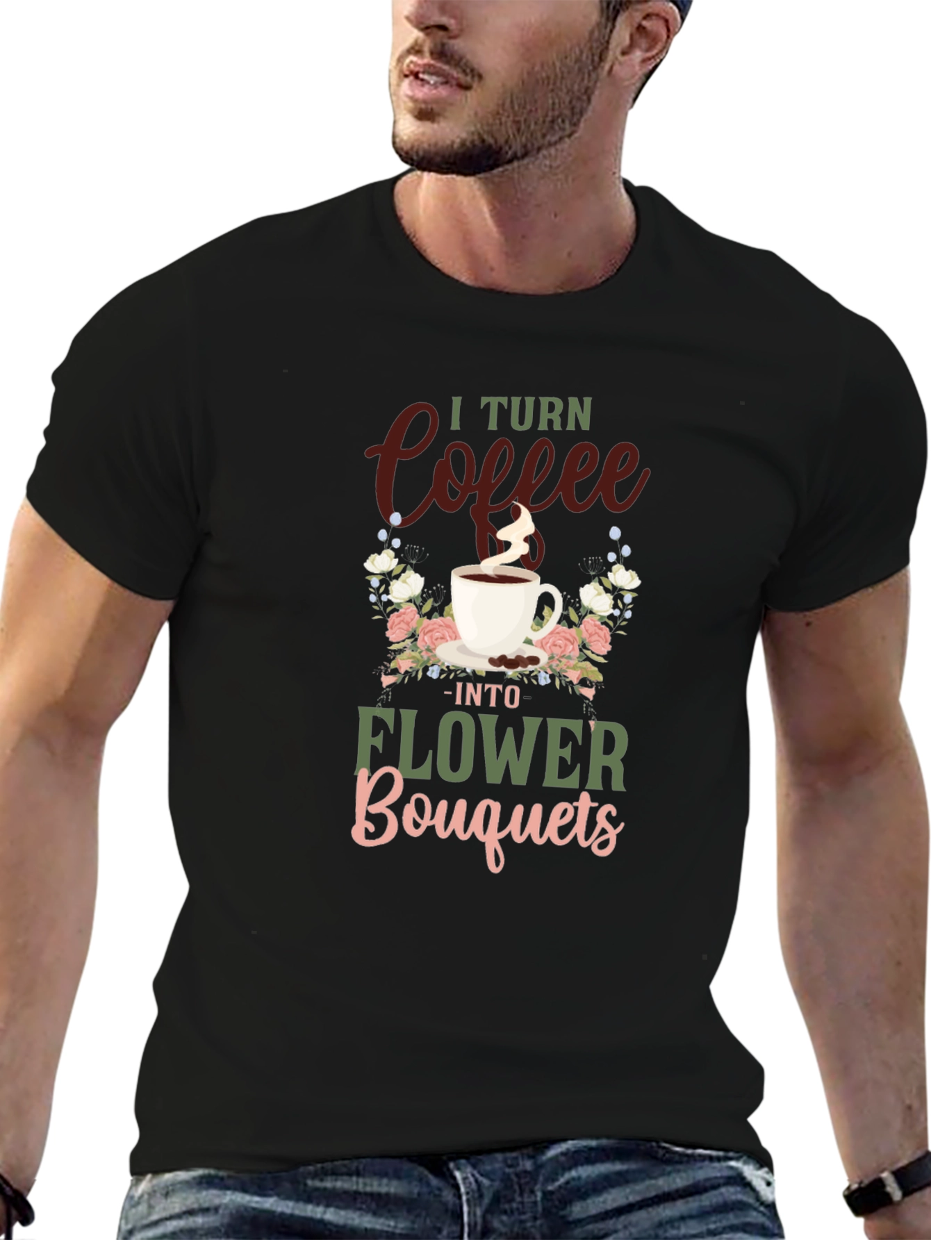Coffee to Flowers Graphic Tee