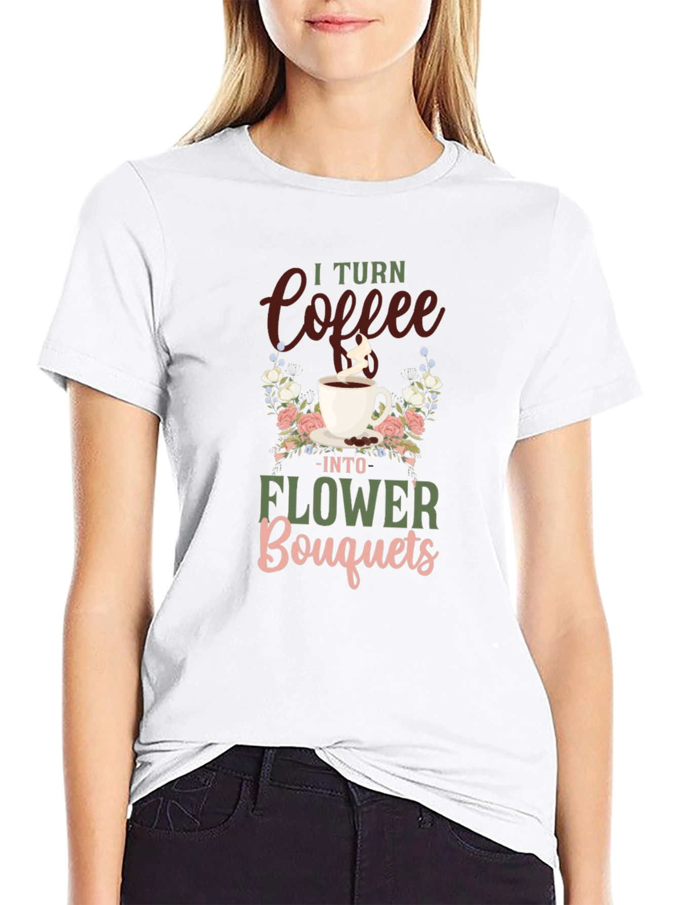 Coffee to Flowers Graphic Tee