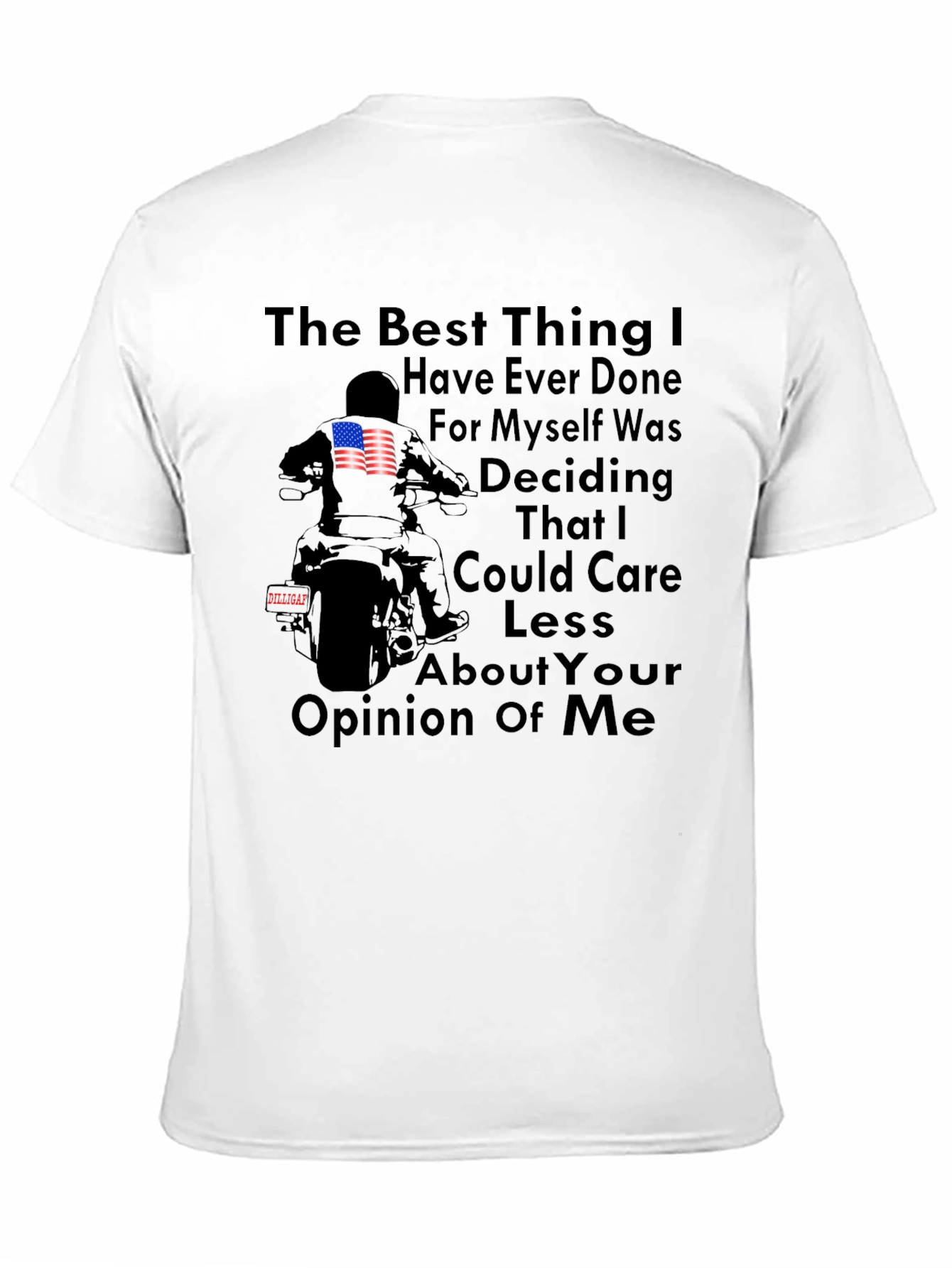 Care Less Motorcycle T-Shirt