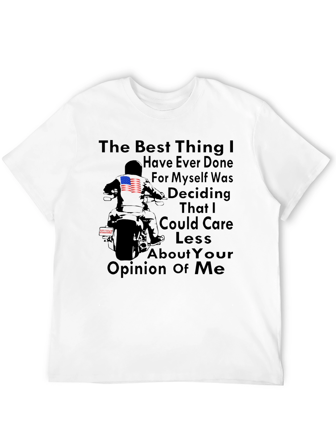 Care Less Motorcycle T-Shirt