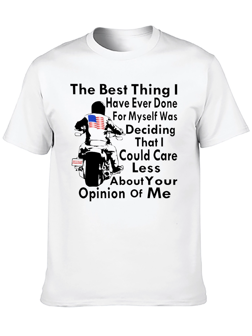 Care Less Motorcycle T-Shirt