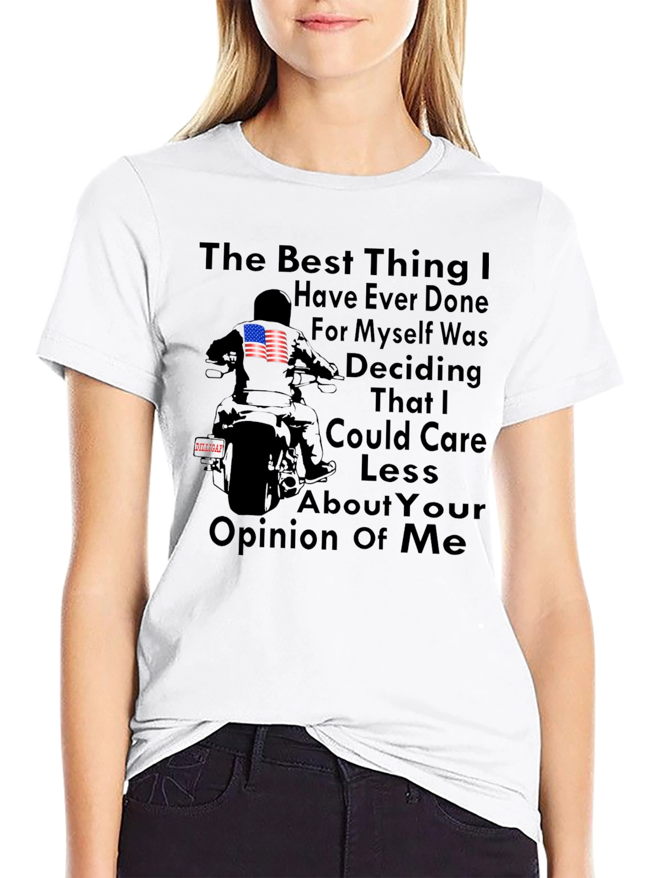Care Less Motorcycle T-Shirt