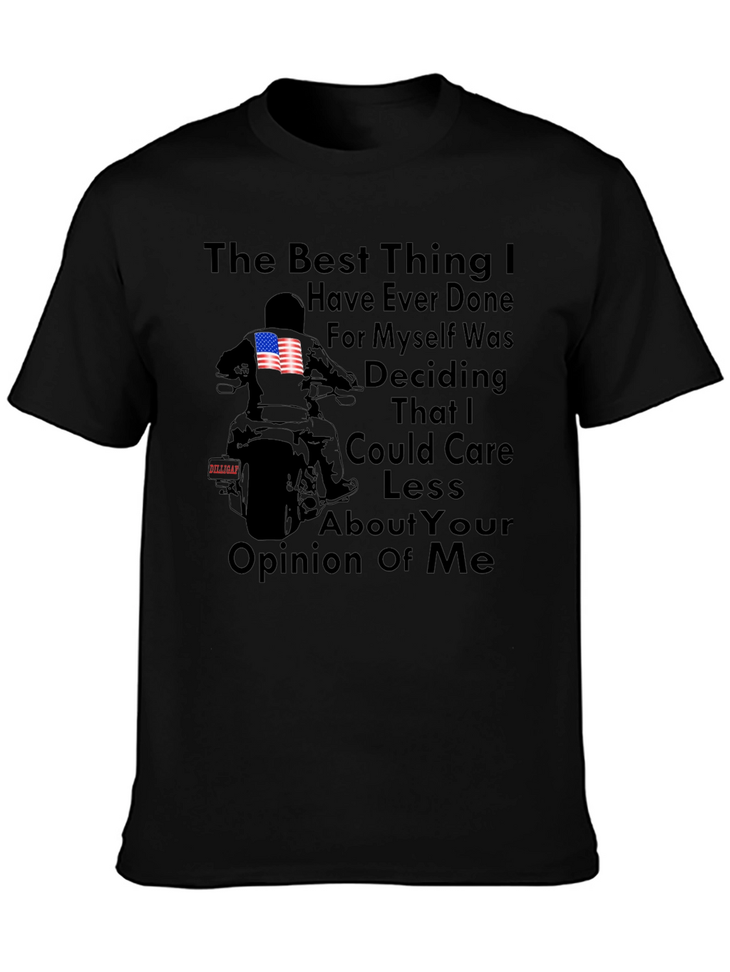 Care Less Motorcycle T-Shirt