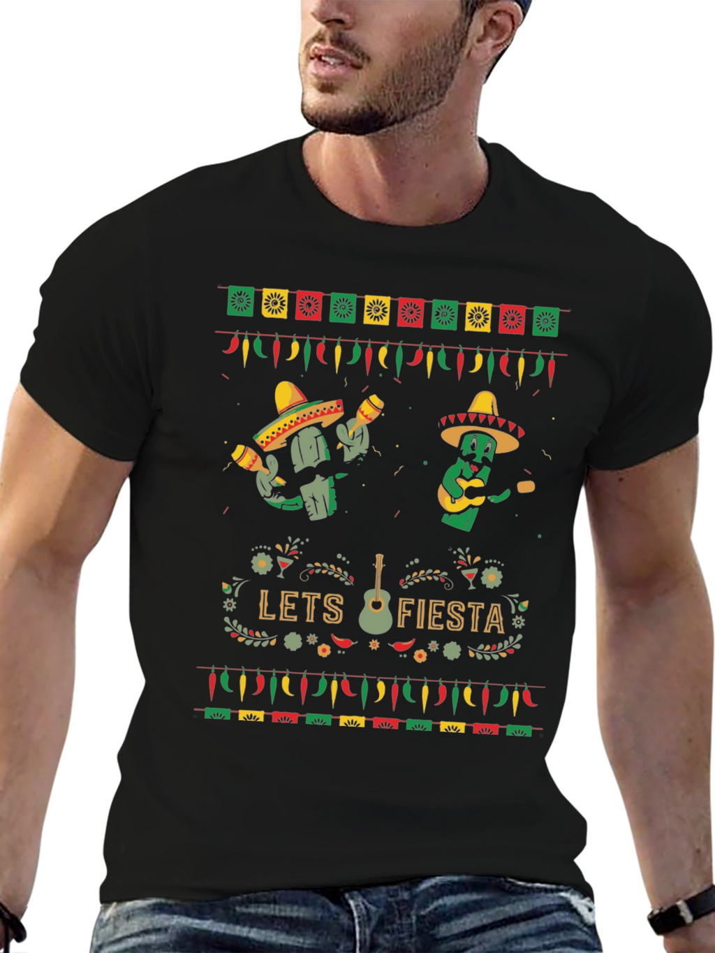 Lets Fiesta Cactus T-Shirt