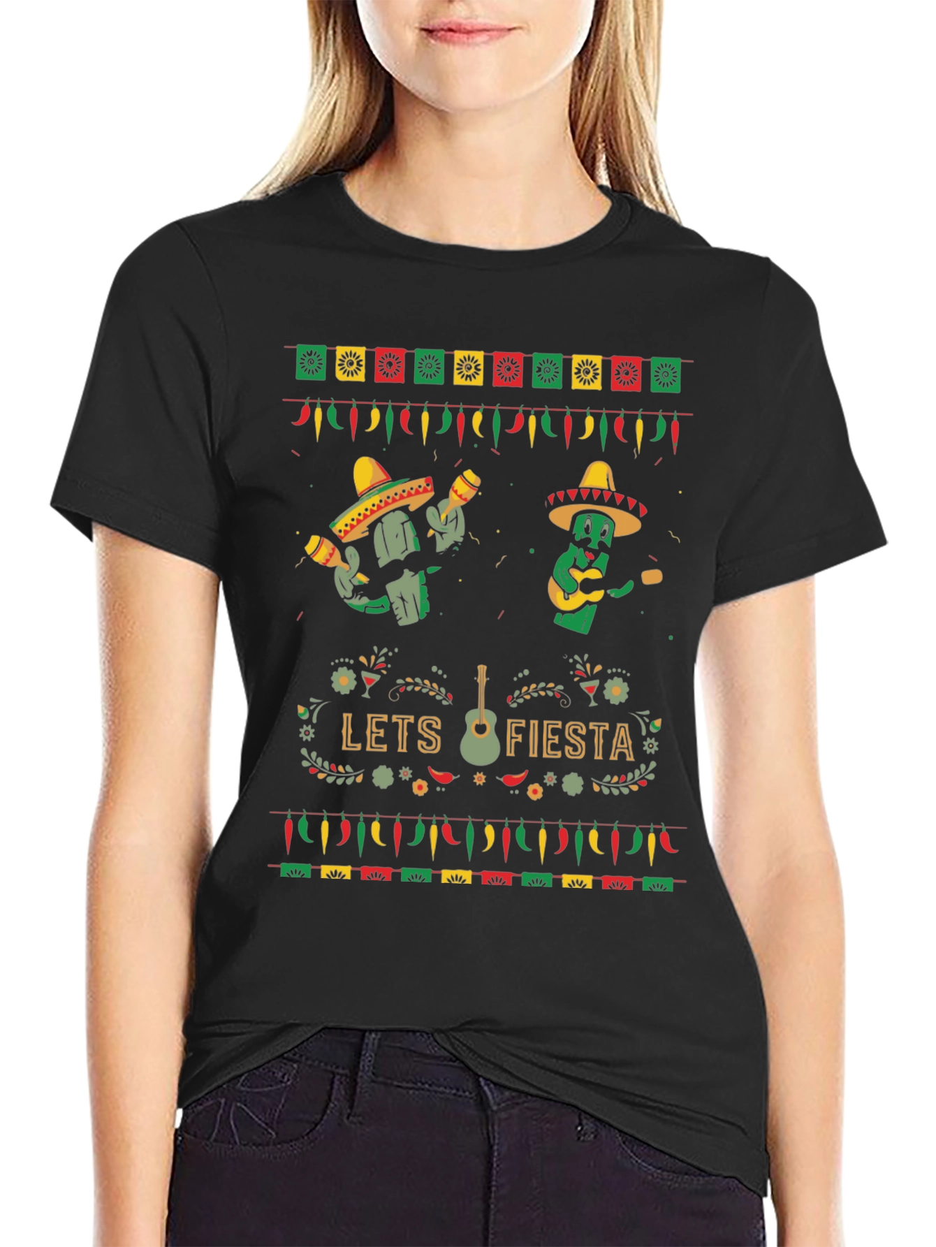 Lets Fiesta Cactus T-Shirt