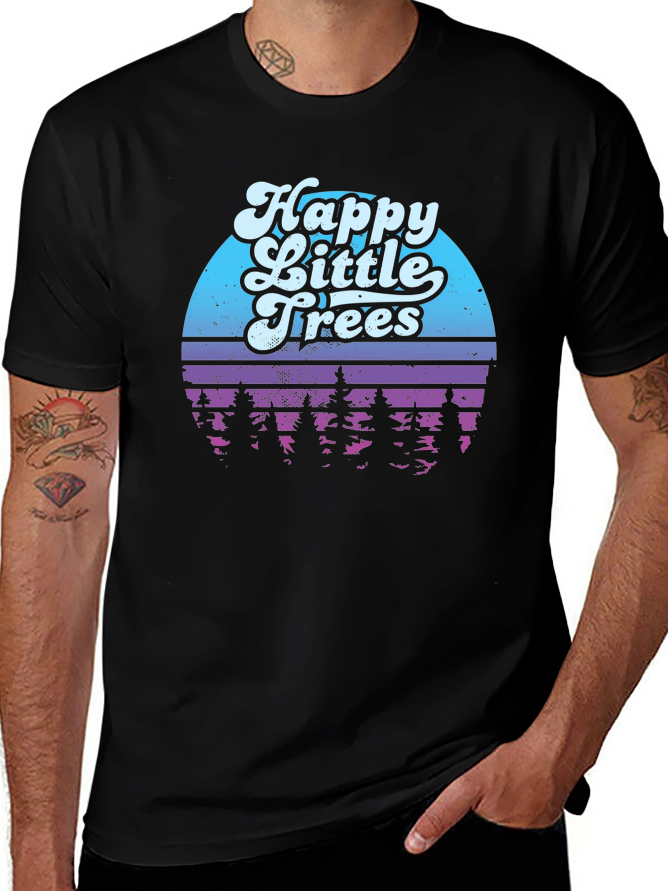 Happy Little Trees Graphic T-Shirt