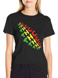 THC Graphic Print Black T-Shirt