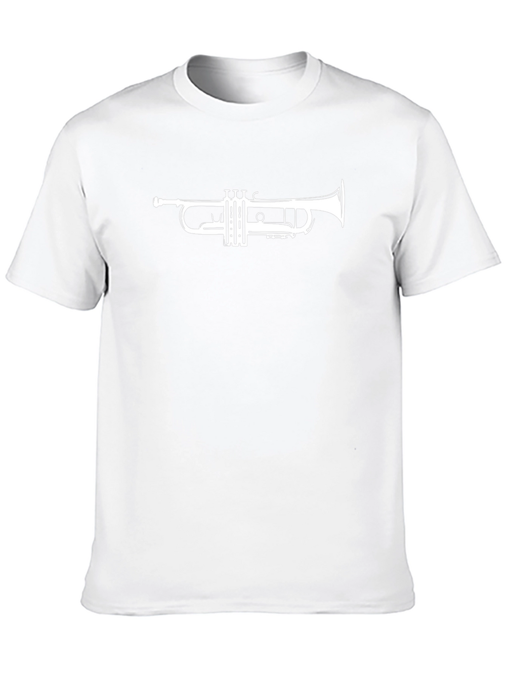 Trumpet Graphic Tee - Black Cotton T-Shirt