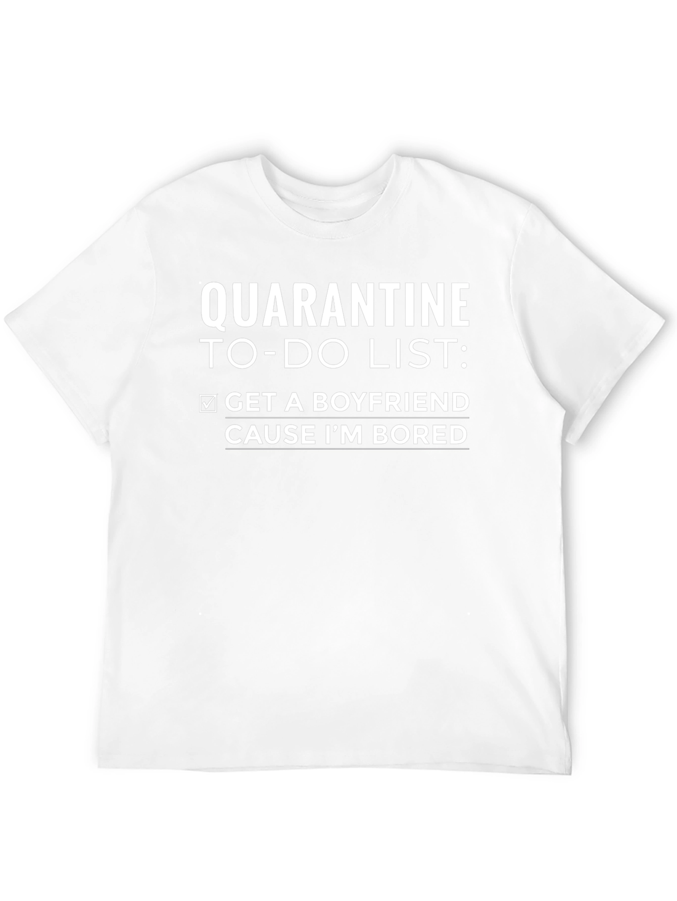 Quarantine To-Do List Graphic Tee