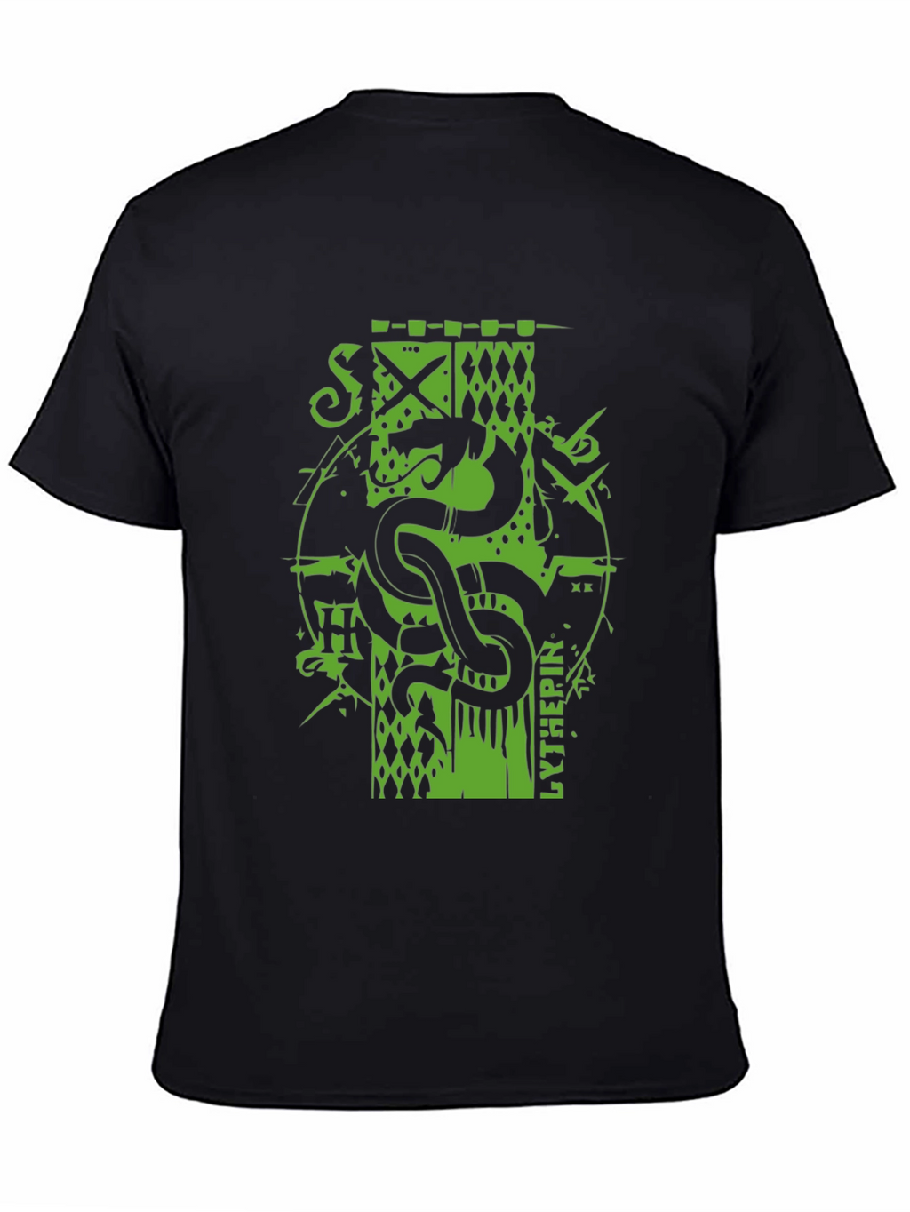 Serpent Crest Tee - Black Graphic T-Shirt