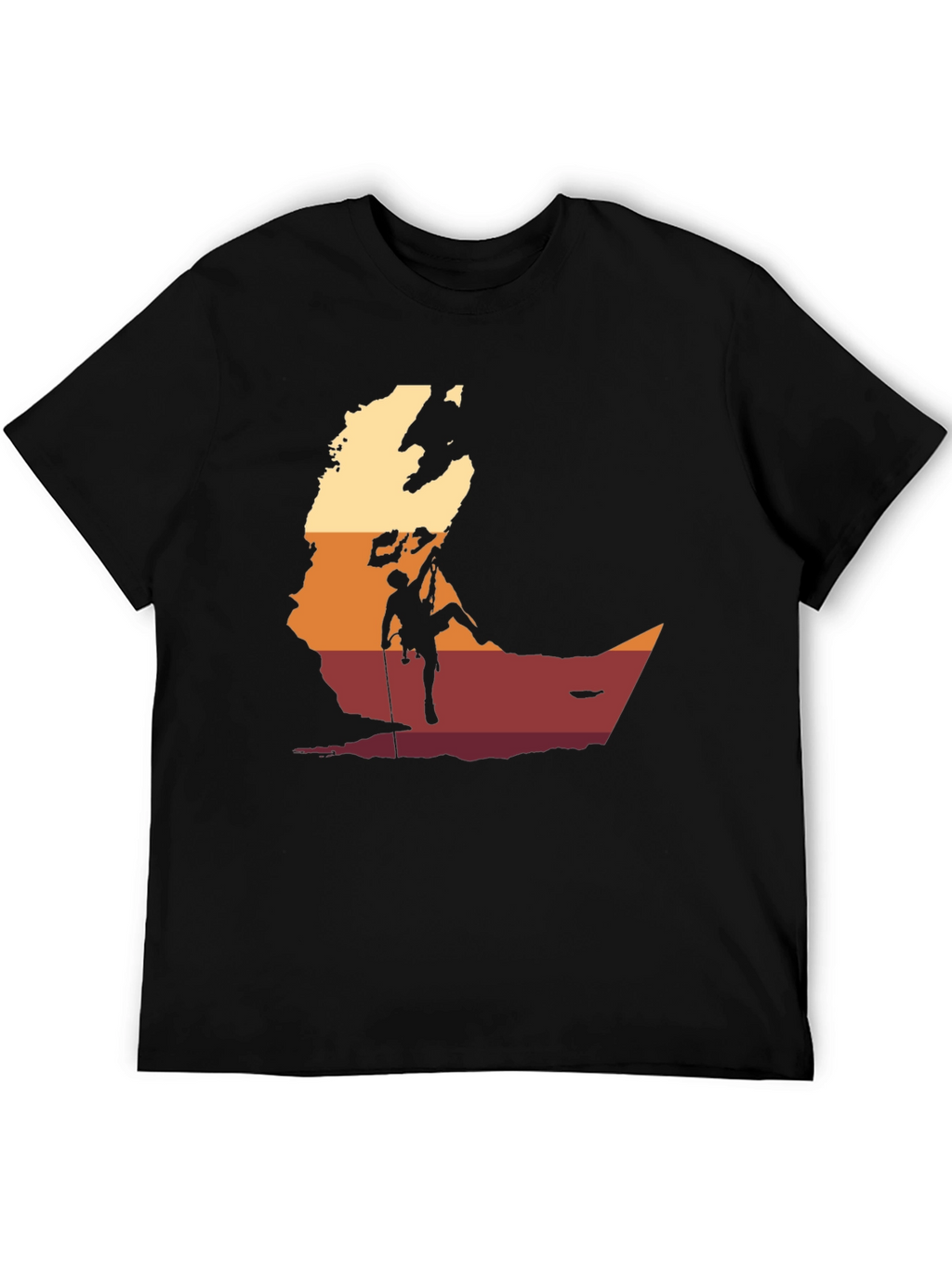 Rock Climbing Silhouette T-Shirt - Adventure Ready!