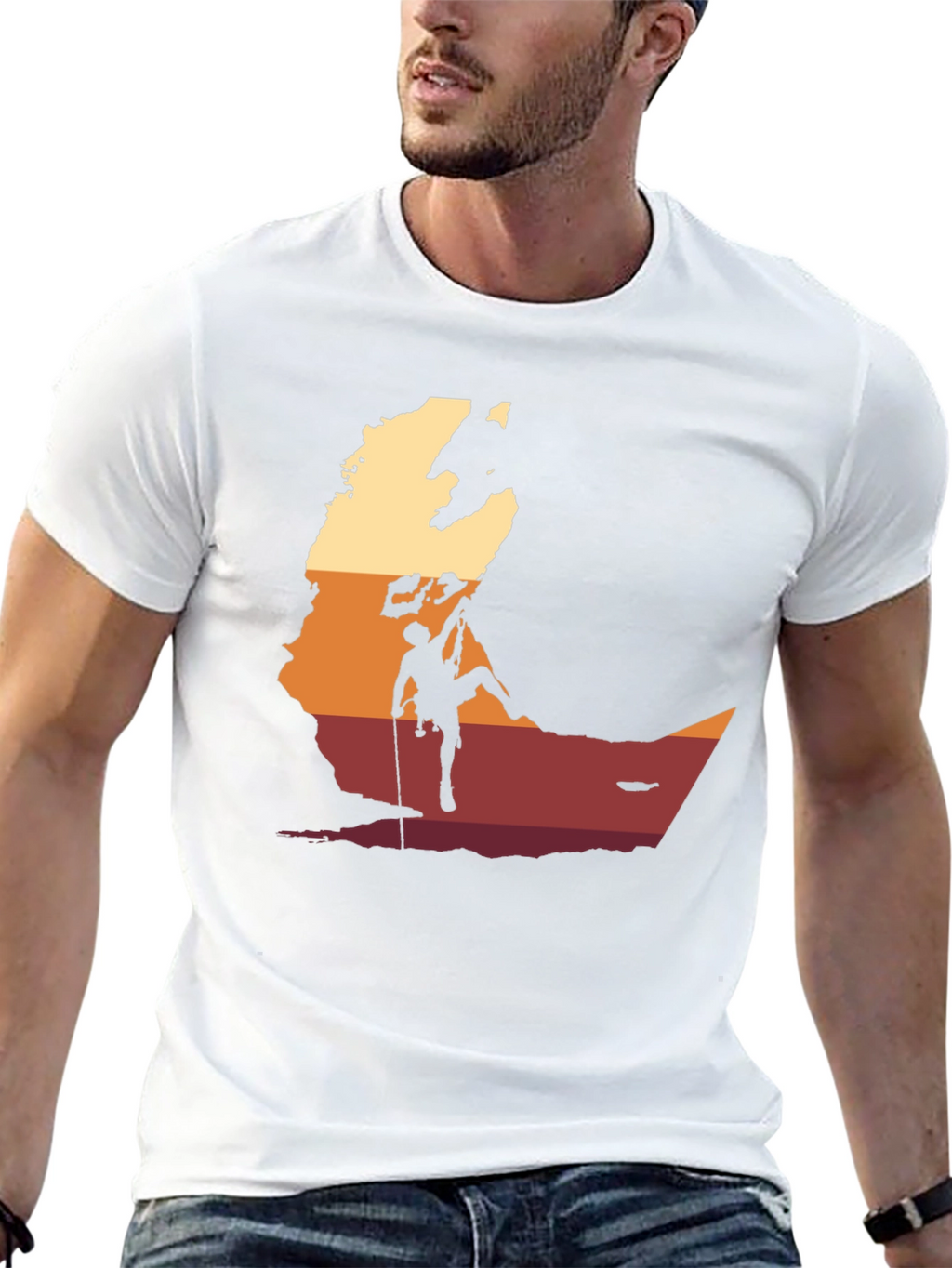 Rock Climbing Silhouette T-Shirt - Adventure Ready!