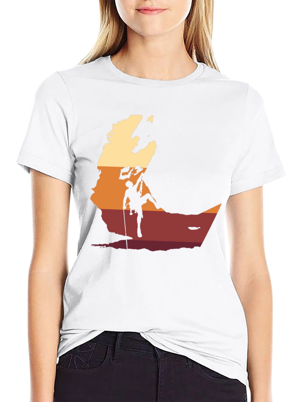 Rock Climbing Silhouette T-Shirt - Adventure Ready!