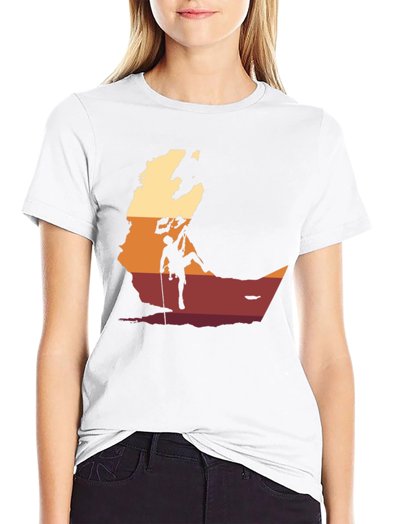 Rock Climbing Silhouette T-Shirt - Adventure Ready!