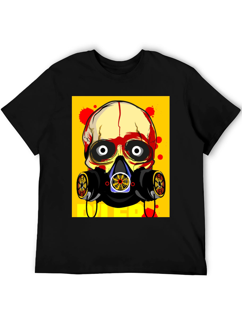 Skull Gas Mask Graphic Tee - Bold Streetwear Style
