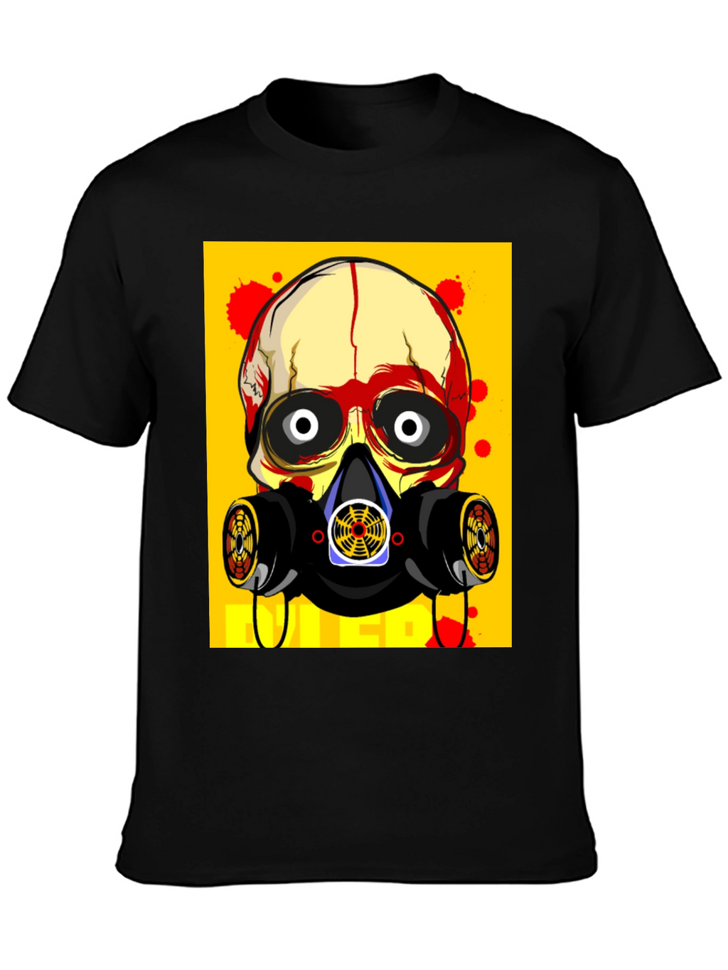 Skull Gas Mask Graphic Tee - Bold Streetwear Style
