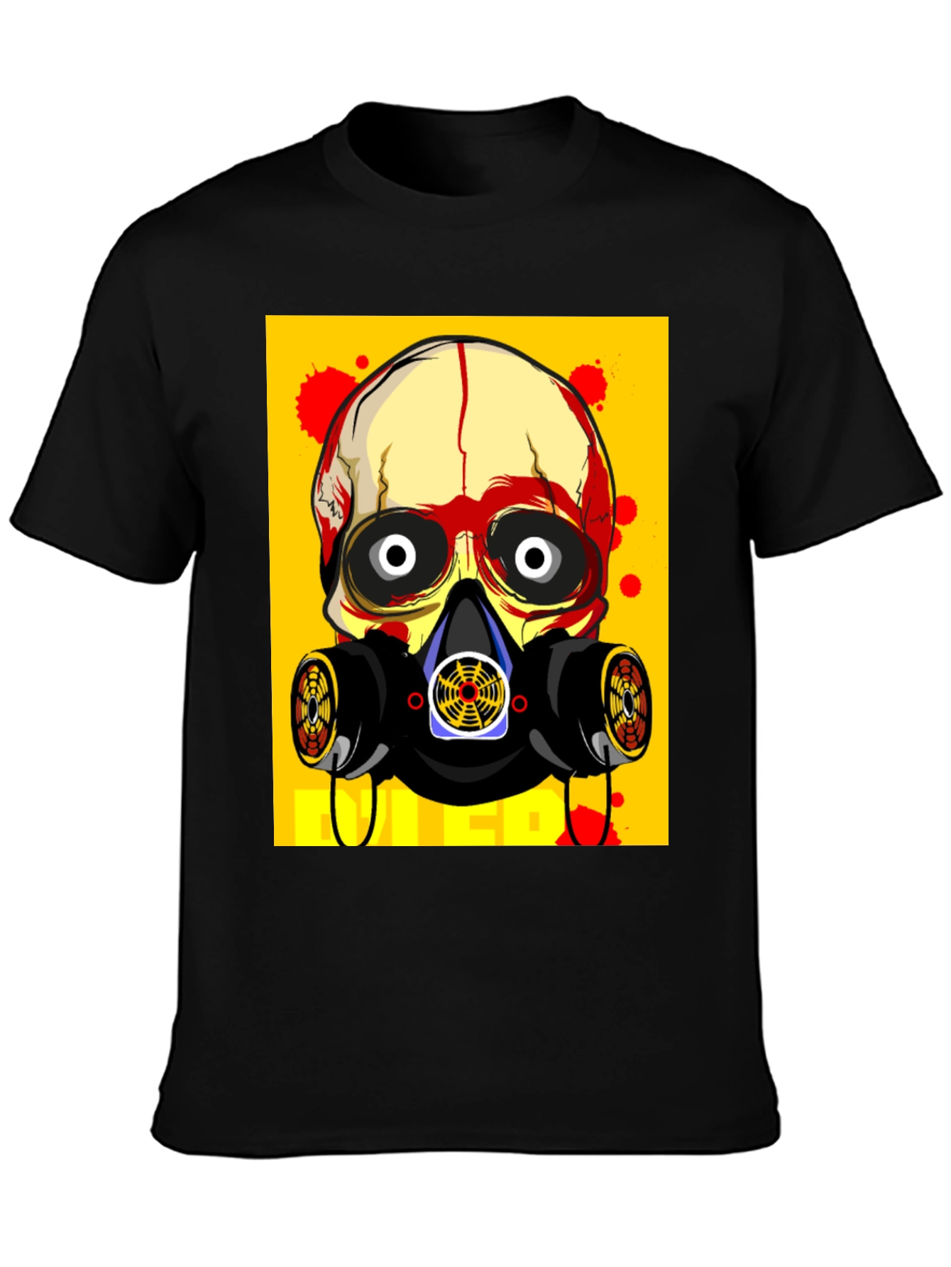 Skull Gas Mask Graphic Tee - Bold Streetwear Style