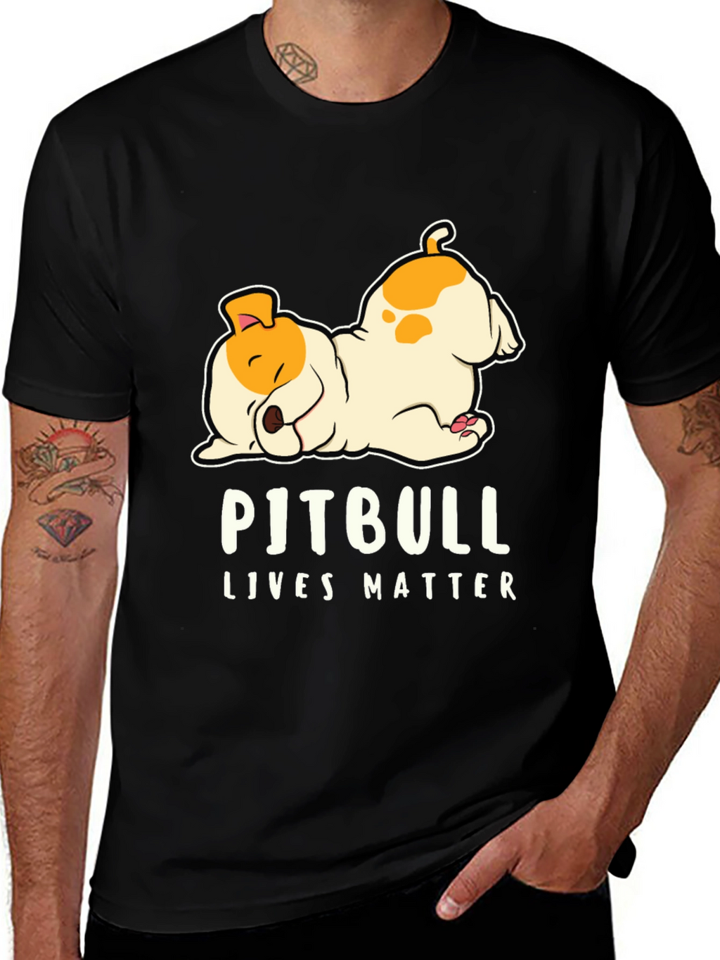 Pitbull Lives Matter Graphic T-Shirt