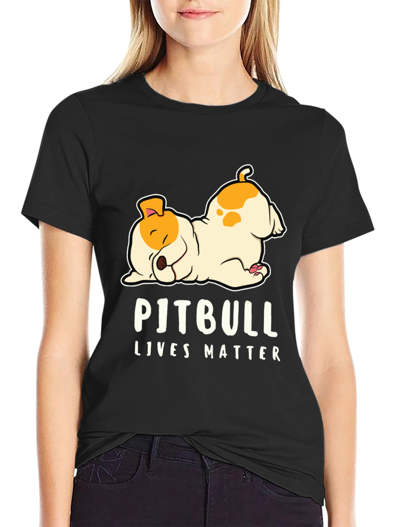 Pitbull Lives Matter Graphic T-Shirt