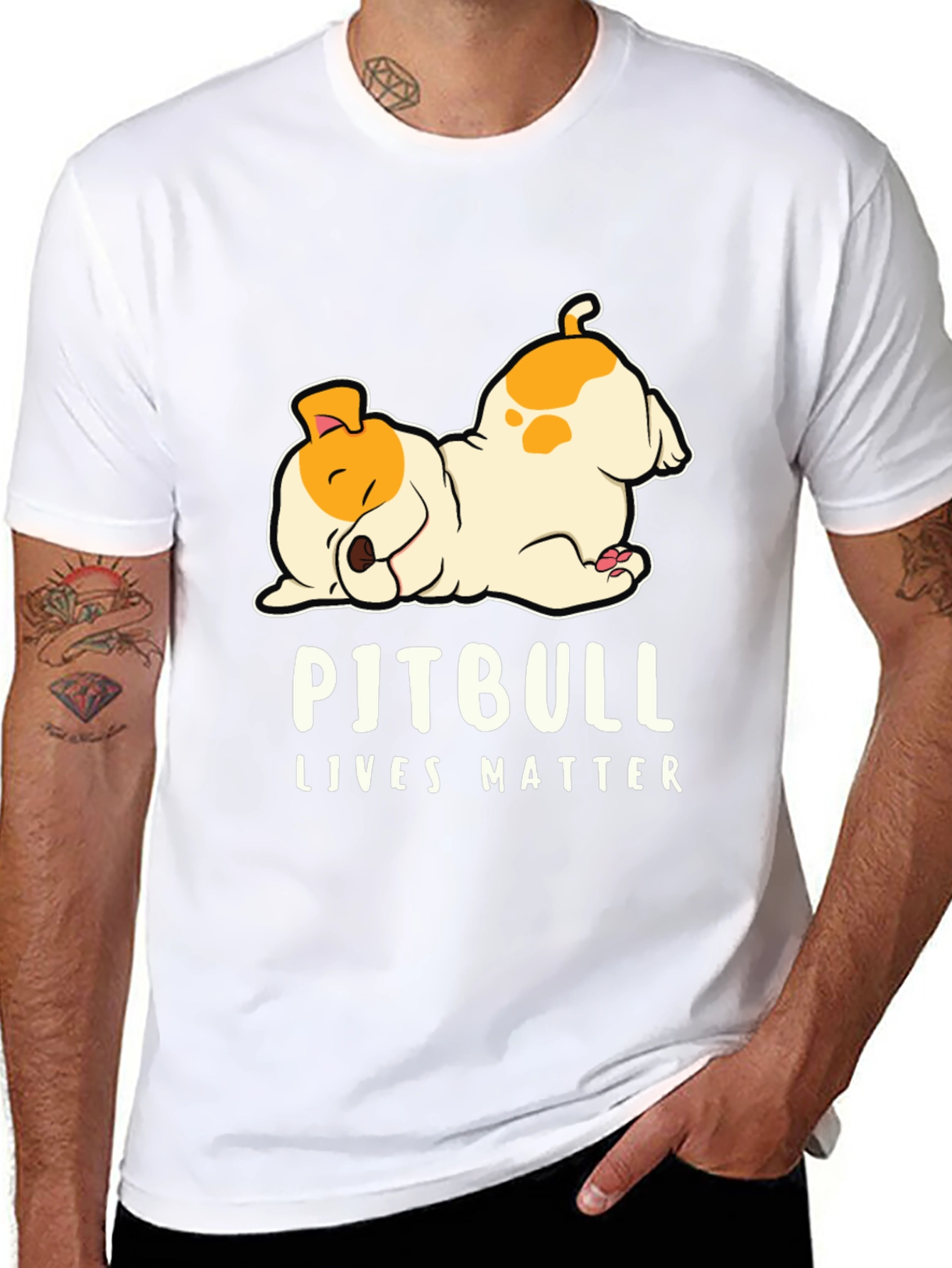 Pitbull Lives Matter Graphic T-Shirt