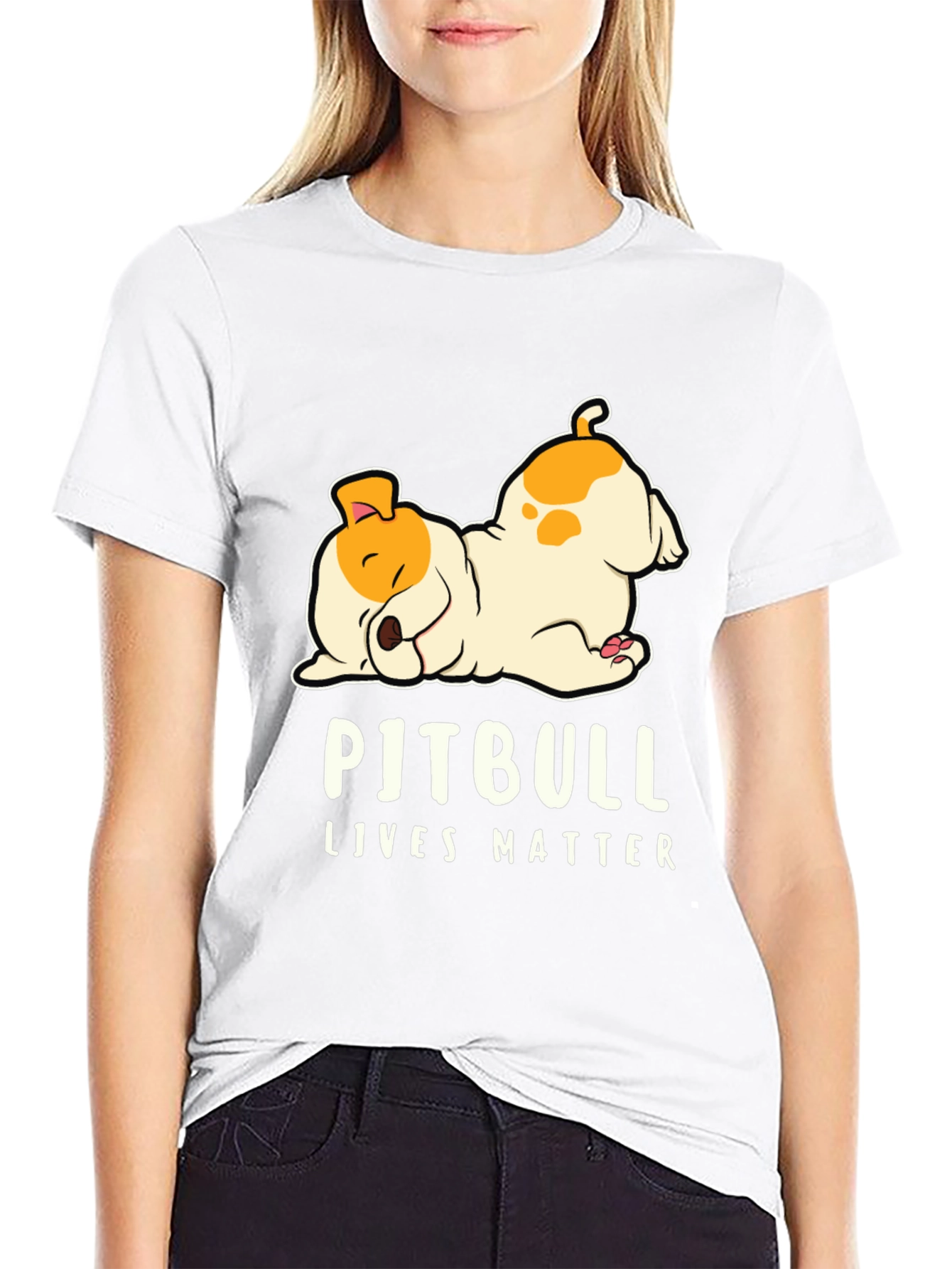 Pitbull Lives Matter Graphic T-Shirt
