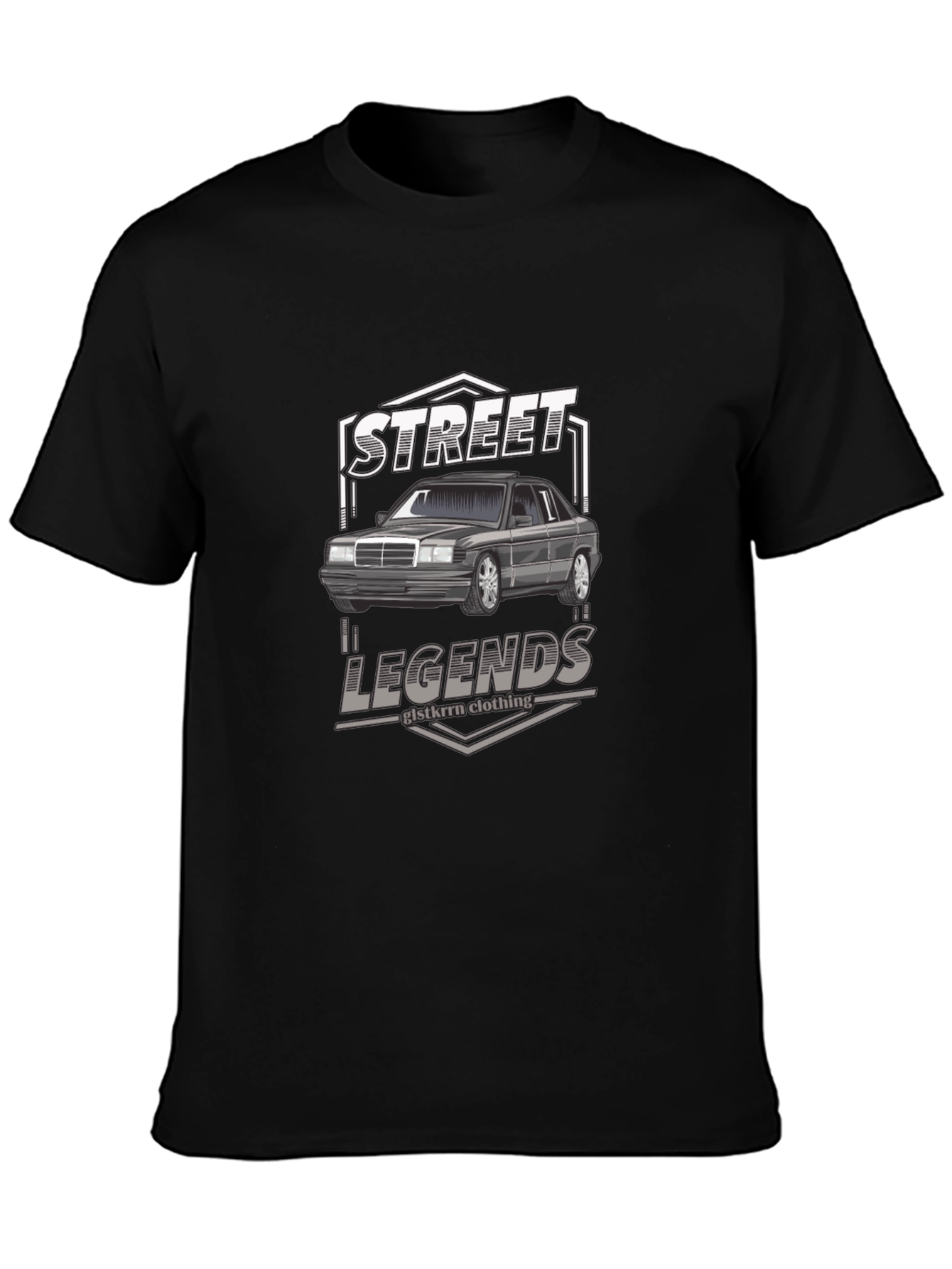 Street Legends Car Graphic Black T-Shirt