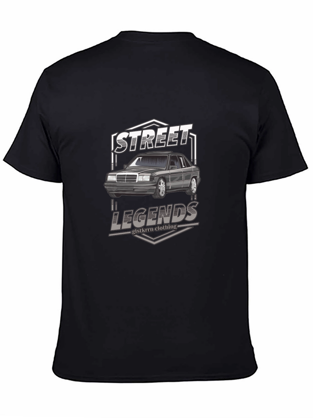 Street Legends Car Graphic Black T-Shirt