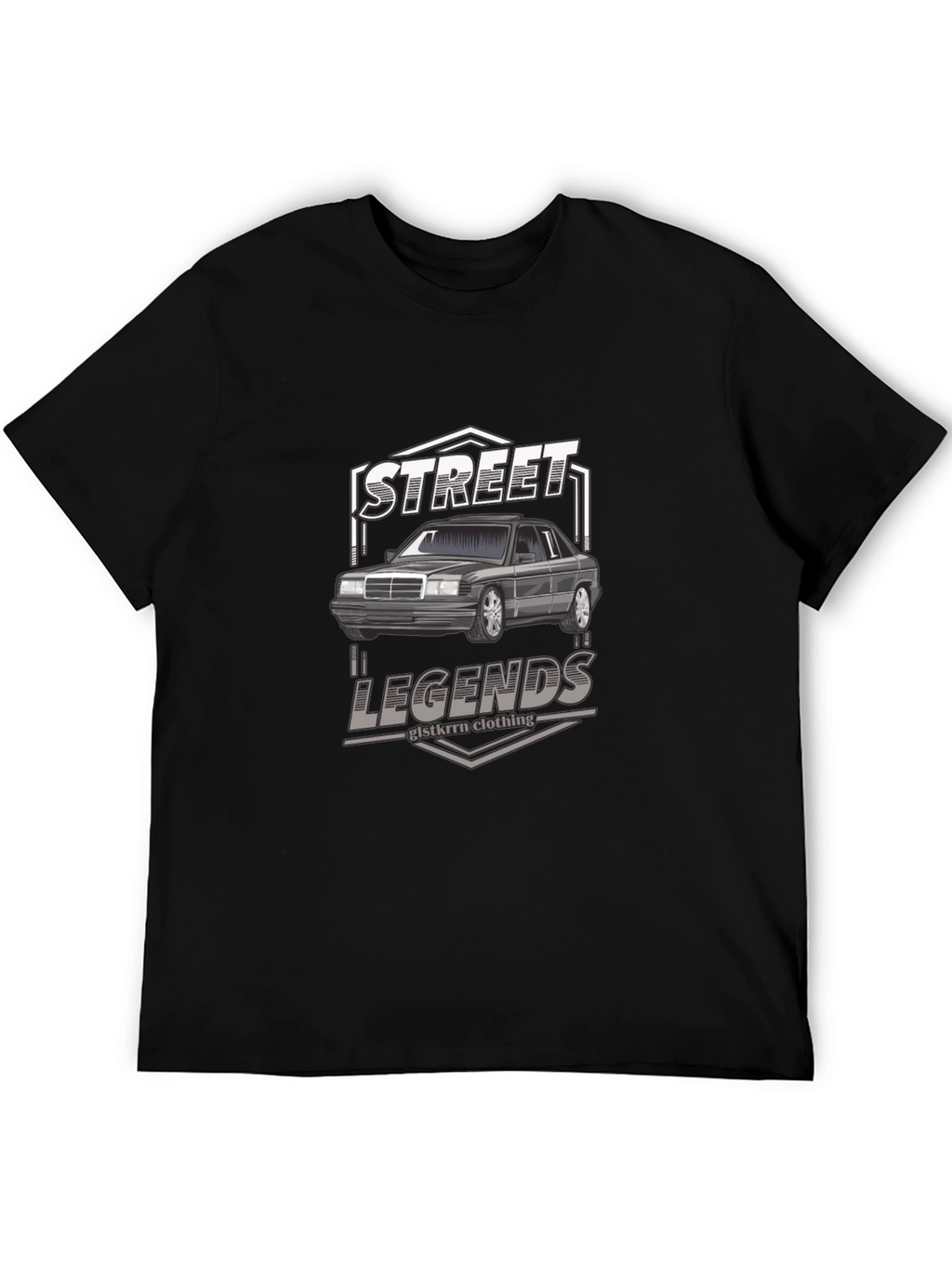 Street Legends Car Graphic Black T-Shirt