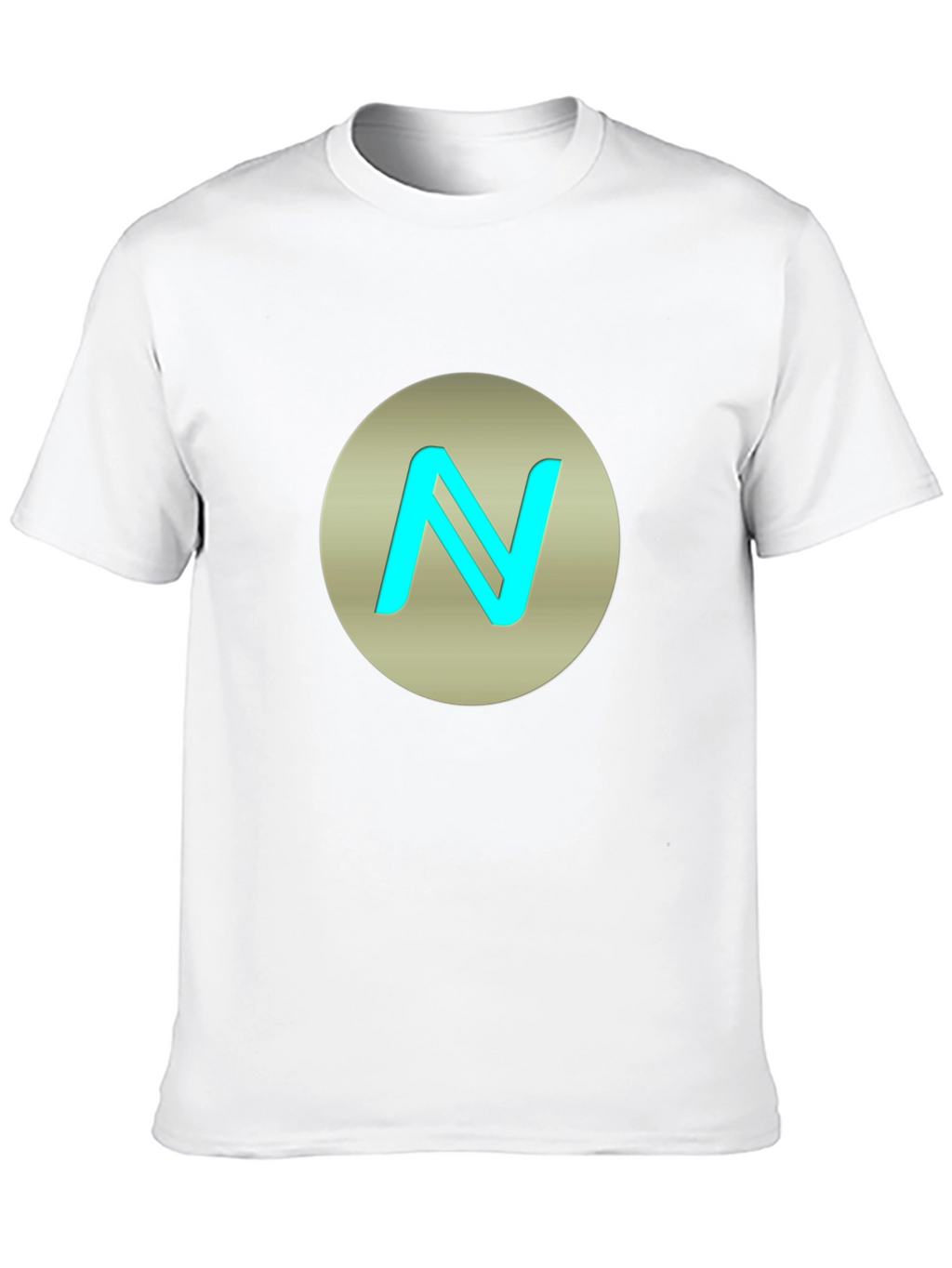 Stylish Black T-Shirt with N Logo Graphic