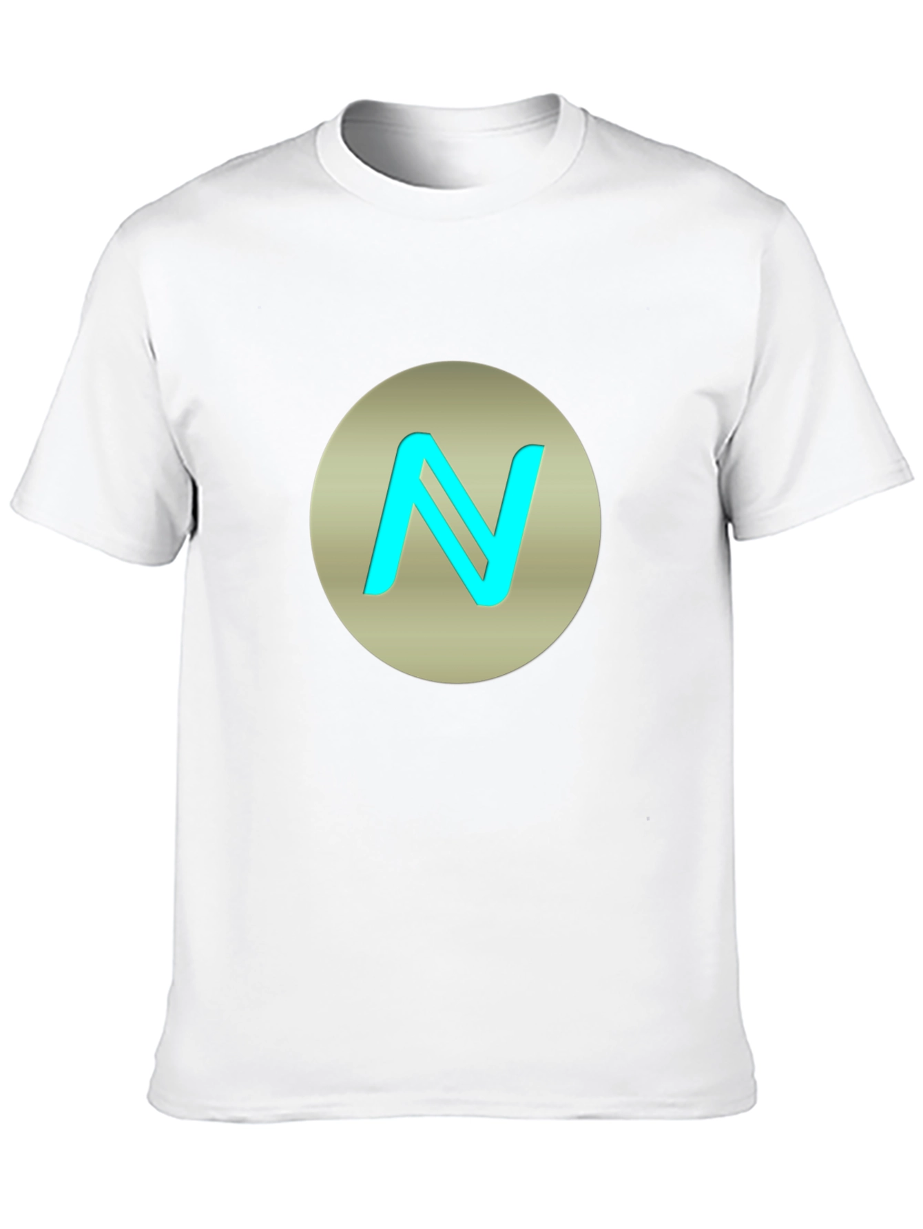 Stylish Black T-Shirt with N Logo Graphic
