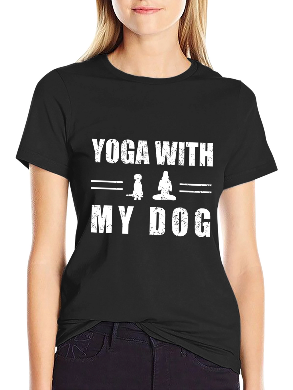 Yoga with My Dog Graphic Tee