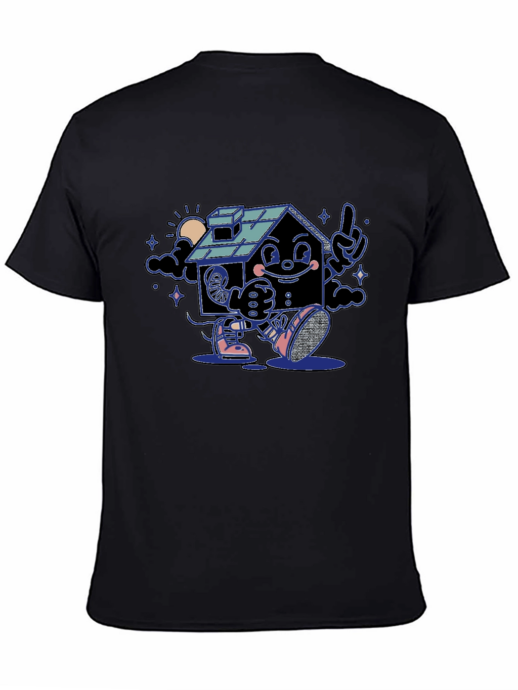 Cartoon House Graphic T-Shirt