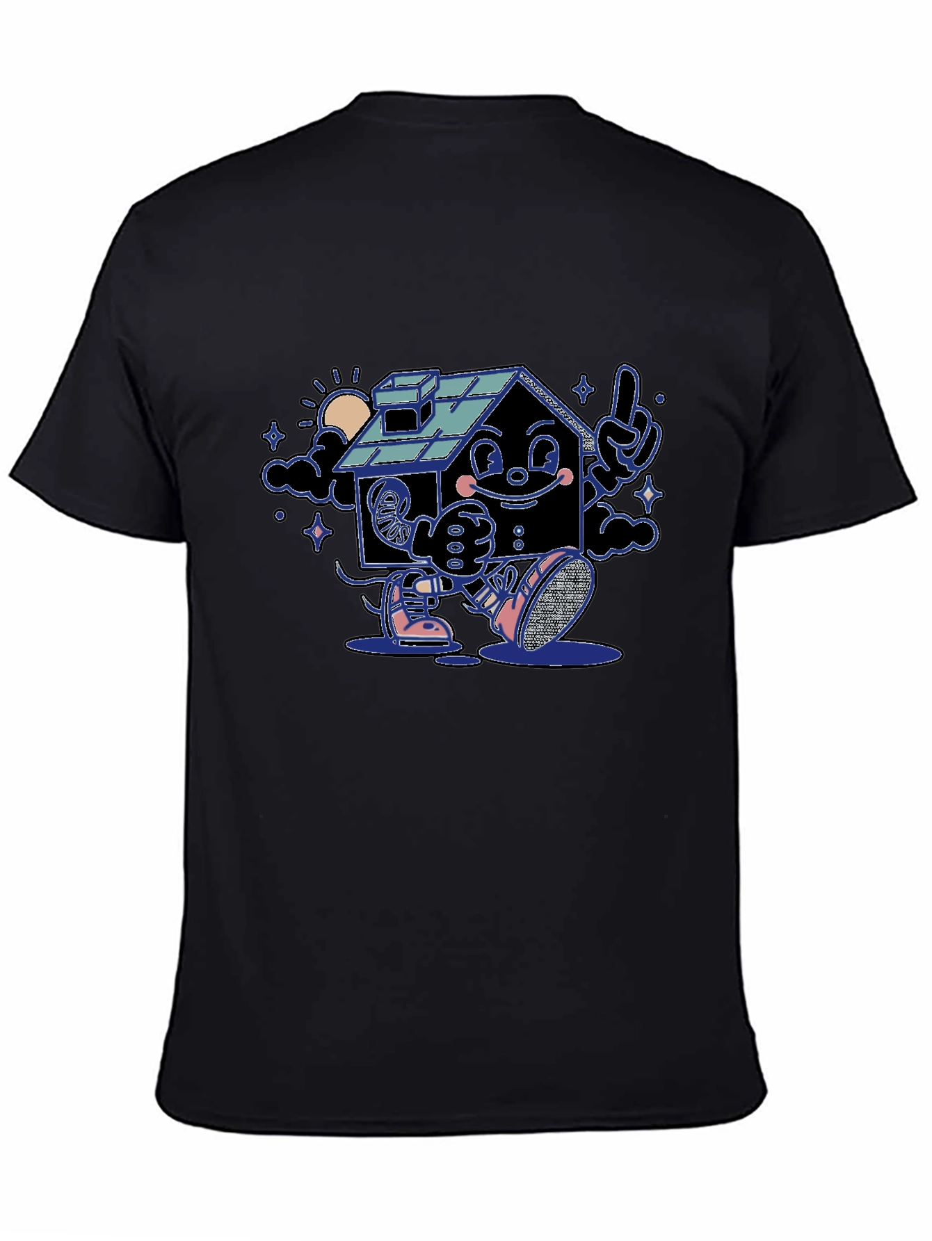 Cartoon House Graphic T-Shirt
