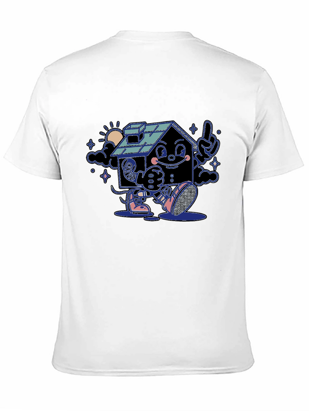 Cartoon House Graphic T-Shirt