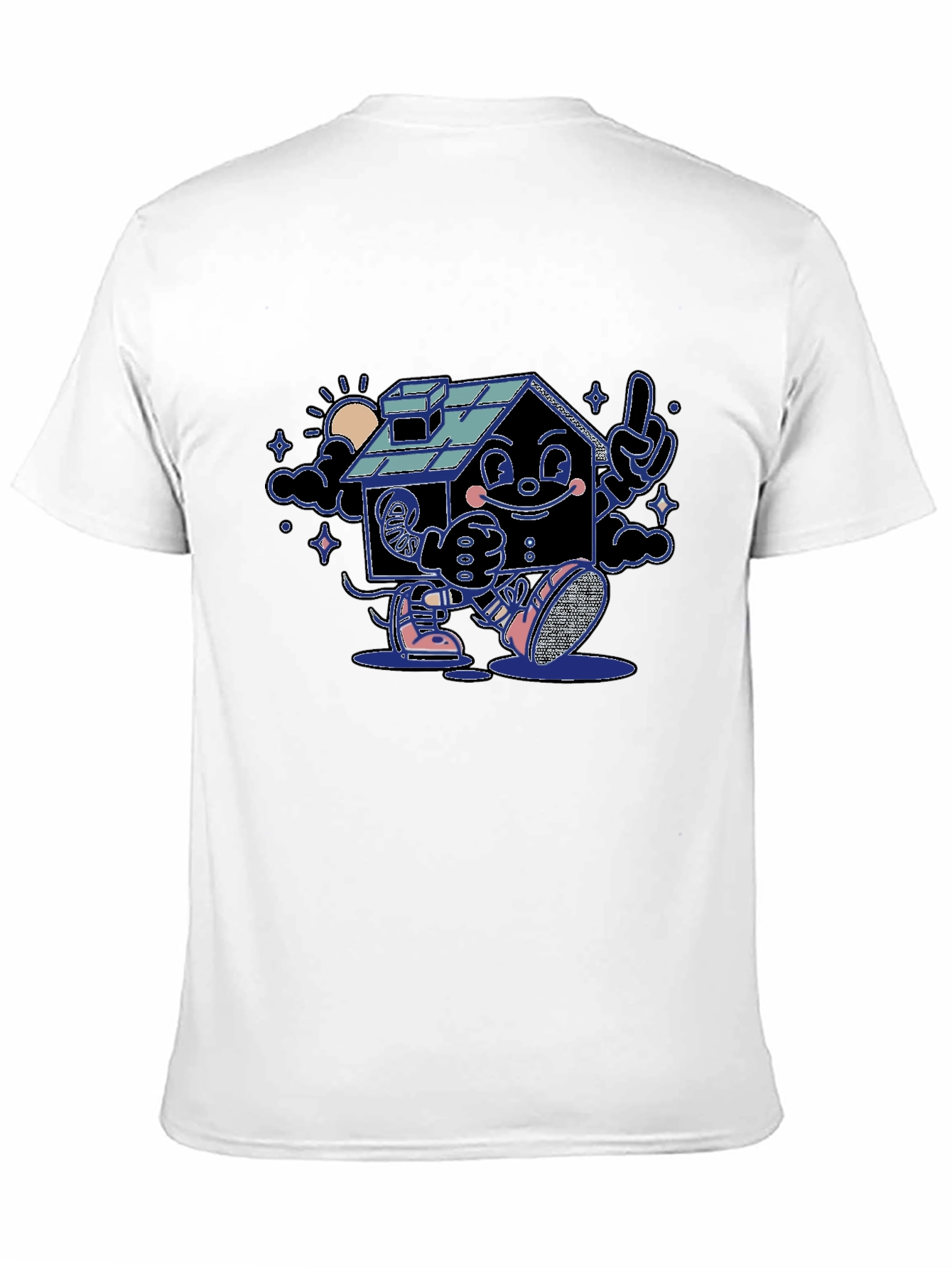 Cartoon House Graphic T-Shirt